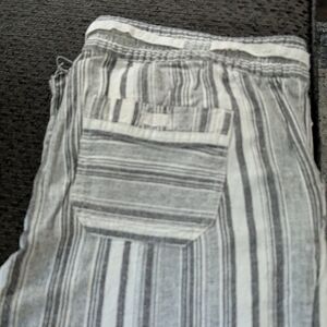 Striped Linen Pants